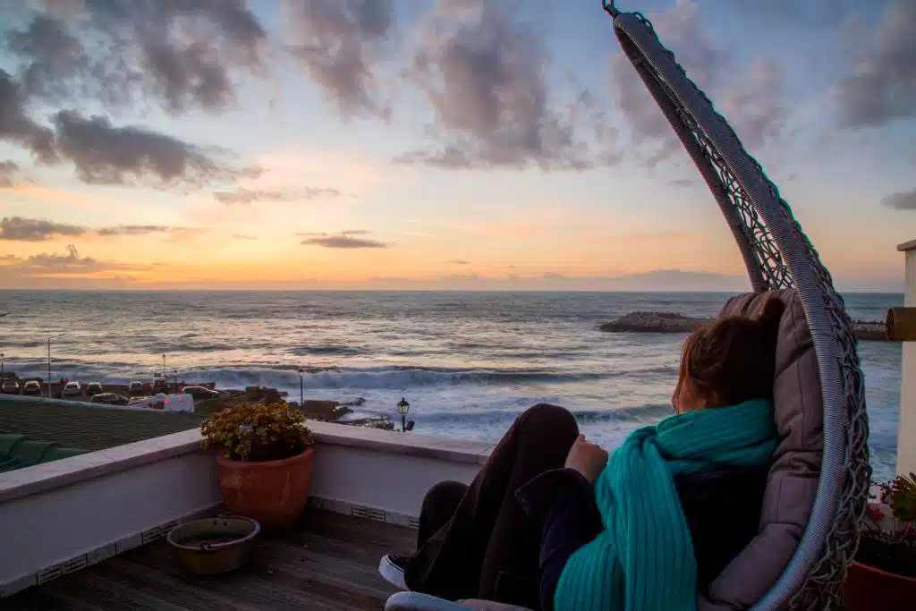 Ocean view accommodation at Sea Krew surf camp Ericeira Portugal