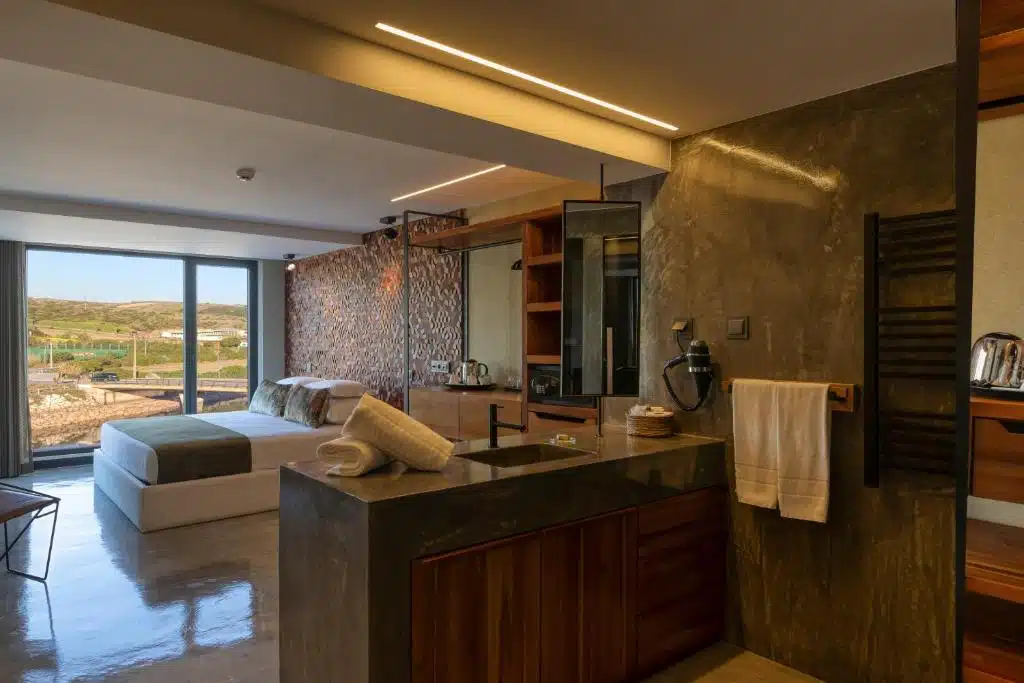 Double sea room view at Well Hotel Maceira retreat accommodation