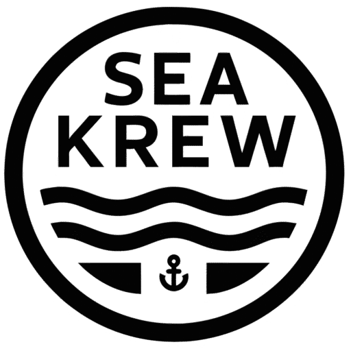 Sea Krew surf school logo Portugal