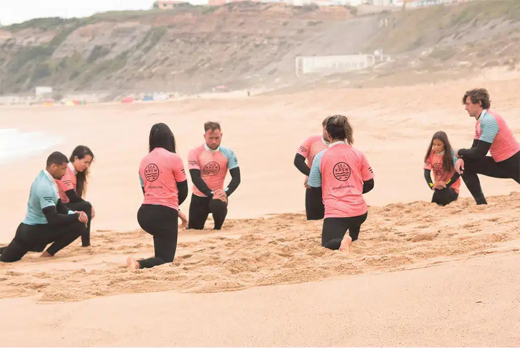 Warm up surf session portugal - Sea Krew Ericeira