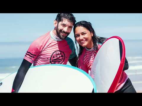 Play video Sea Krew surf camp experience highlights in Ericeira Portugal