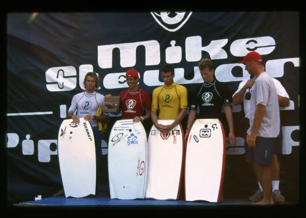 Rui Ferreira at the Pipeline final championship in Hawaii