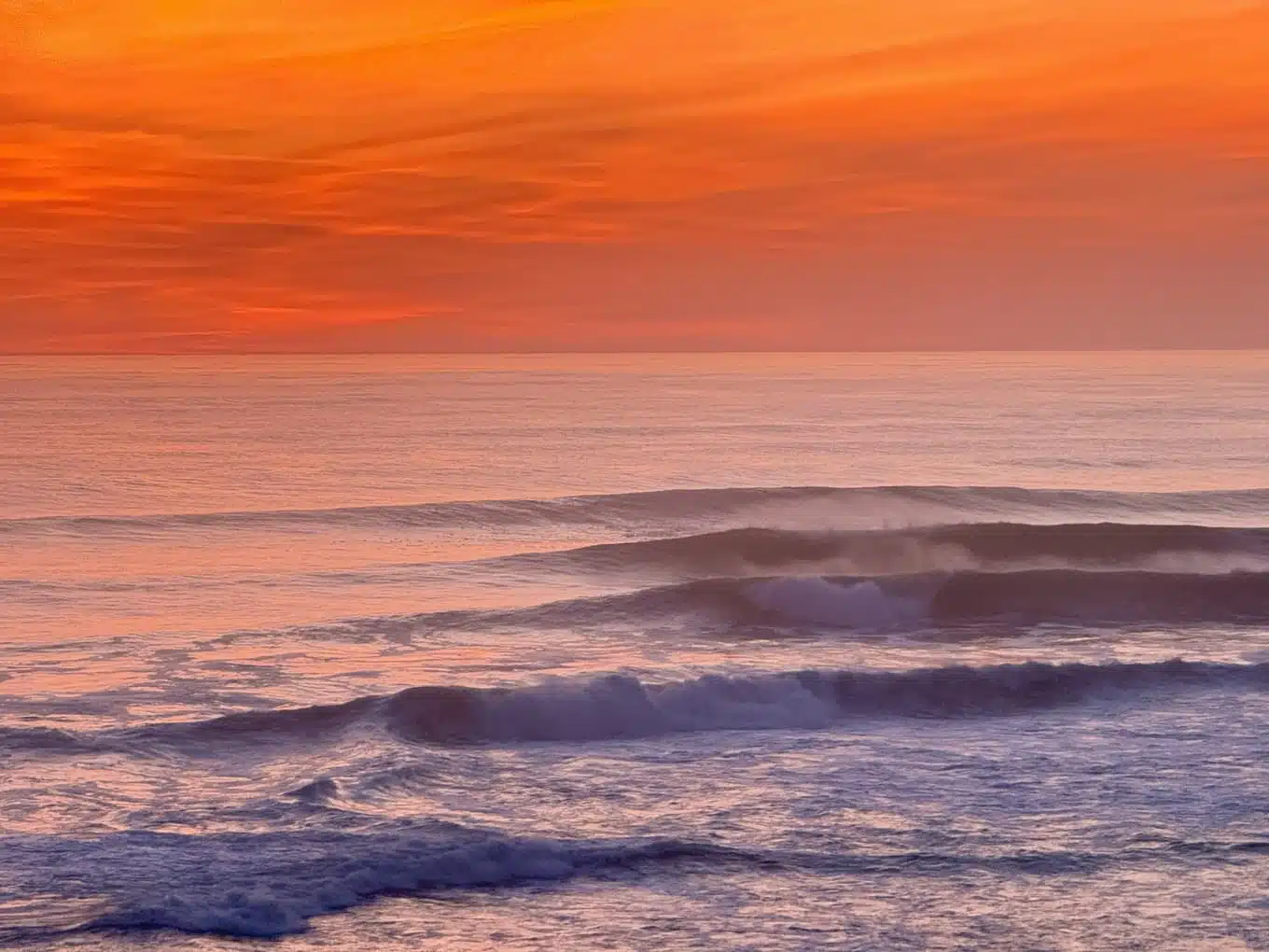 Atlantic sunset waves in Ericeira Portugal – Sea Krew surf camp